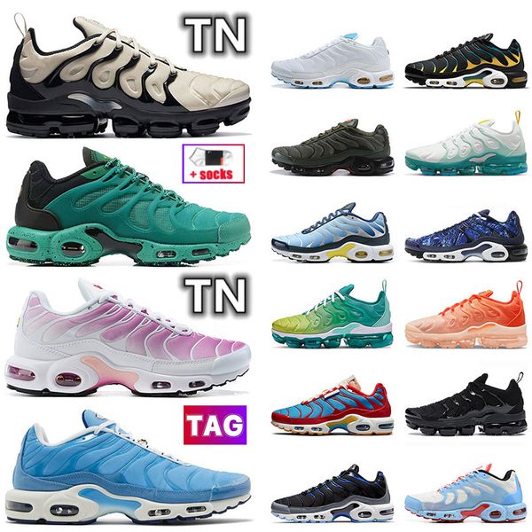 

mens womens tn running shoes 2022 terrascape vapo fly university blue dark russet light bone atmos white hyper jade tiffany designer sneaker