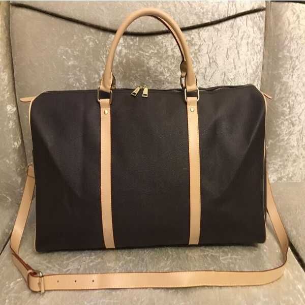 

2021 new fashion men women travel duffle bag brand designer luggage handbags large capacity sport bags 55cm