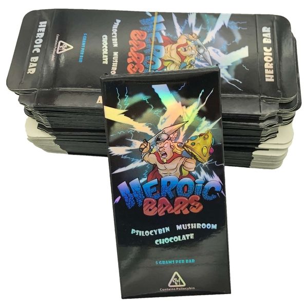 

heroic bars chocolate box 5g 5gram magic mushroom chocolate packaging packing boxes
