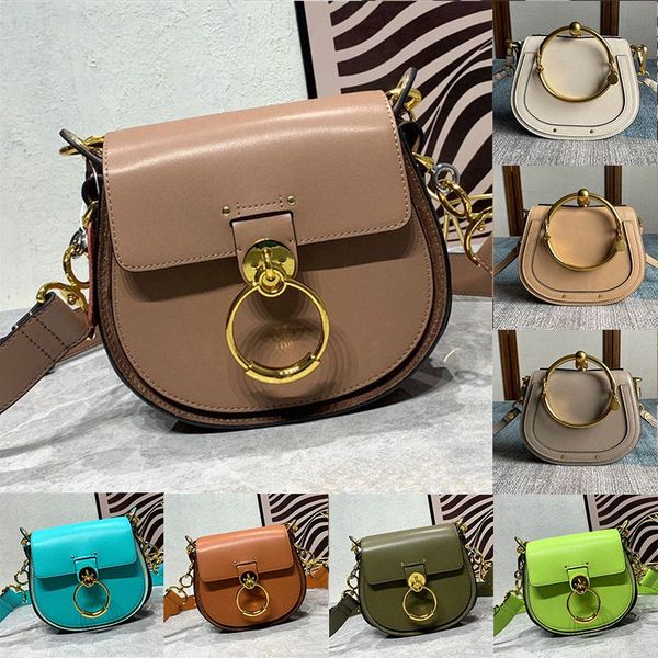 

small tess bag purse shiny leather suede handbag round shape crossbody designer luxury flap with magnet closure shoulder bags linen lining b