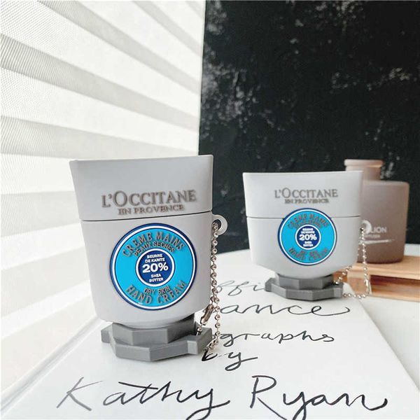 

creativity hand cream silicone headset case for airpods 1 2 pro case wireless bluetooth headphone box protective cover