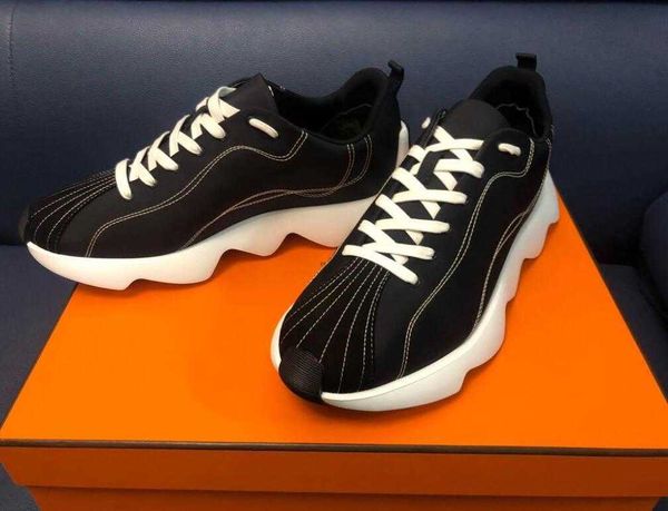 

designer various styles casual shoes envol sneakers antiskid light sole flat platform-h athletic canvas suede design runner walking shoes, Black