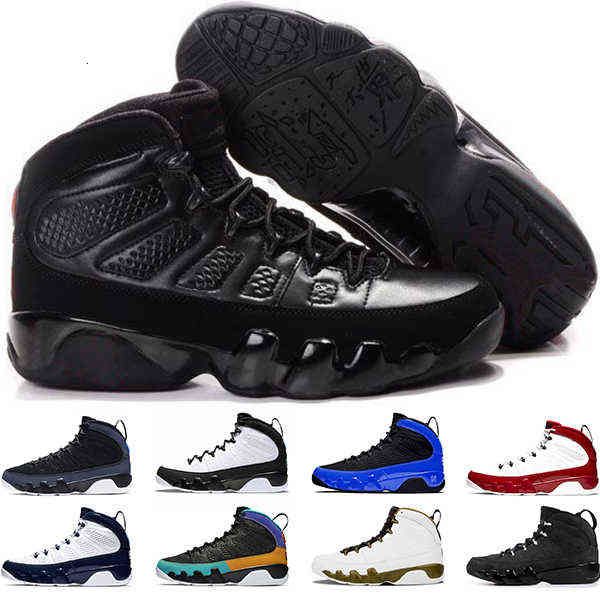 

mens basketball shoes 9 9s racer blue bred unc gym red citrus men trainers sports sneakers t0qp, Black
