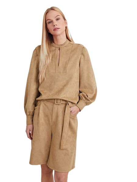 

motf premium suede keyhole & shorts set n6ee#, White