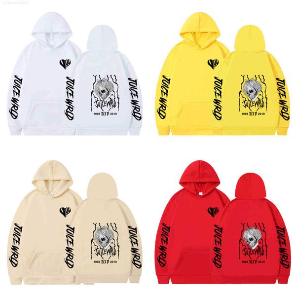 

hoodie wholesale 2021 rapper juice wrld the same sweater loose men's and women's hooded, Black