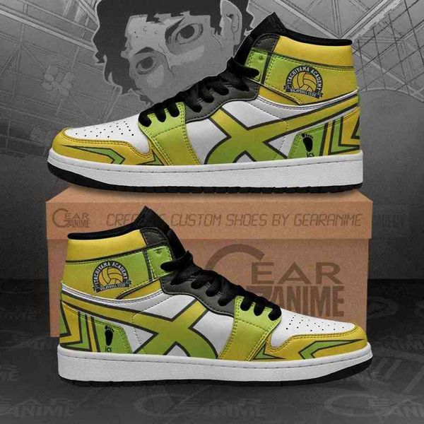 

itachiyama academy sneakers haikyuu custom anime shoes, Black
