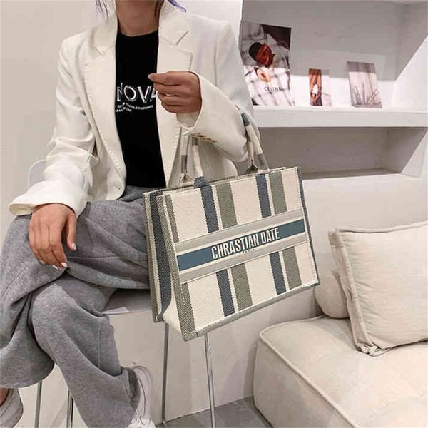 

90% off to shop online canvas large capacity female summer fashion class commuting bag texture portable tote bag