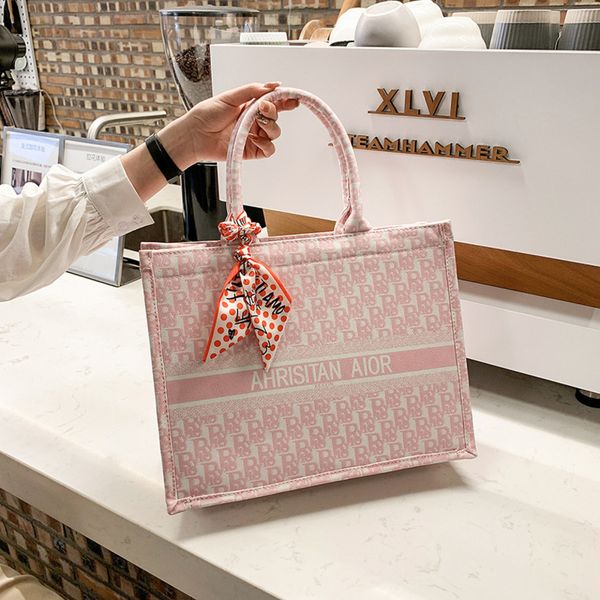 

79%2022 new luxury bags large capacity portable shopping one canvas bag net red high-grade atmospheric tote bagwomen's fashion bags