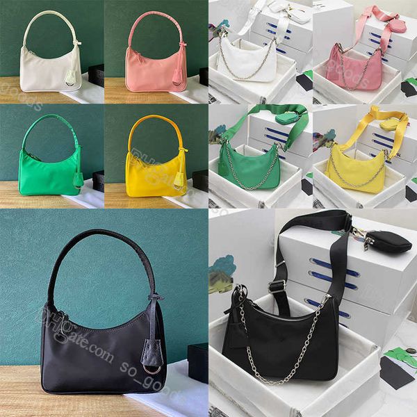 

triangle nylon re-edition 2000 2005 re edition bags women underarm luxurious designer womens crossbody hobo shoulder purse prads handbag