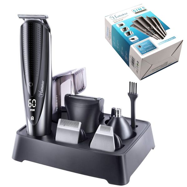 

all in one hair trimmer for men beard grooming kit electric shaver body groomer hair clipper facial nose ear trimmer washable p