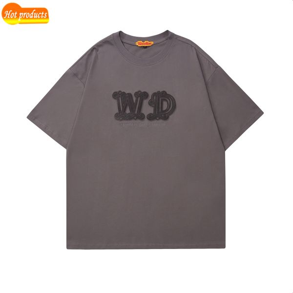 

factory direct selling tide brand clothes wholesale fashion towel embroidery design short sleeve t-shirt, White;black