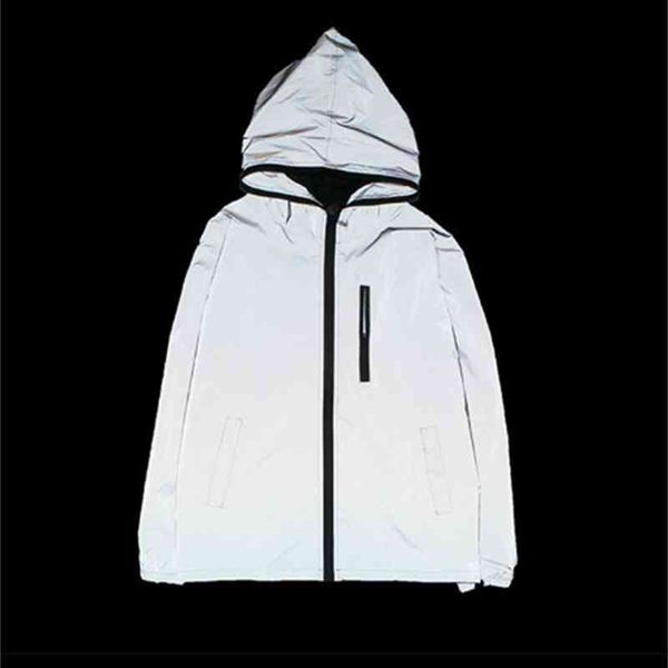 

men's jackets couple reflective coat for boys and girls 7cr6, Black;brown