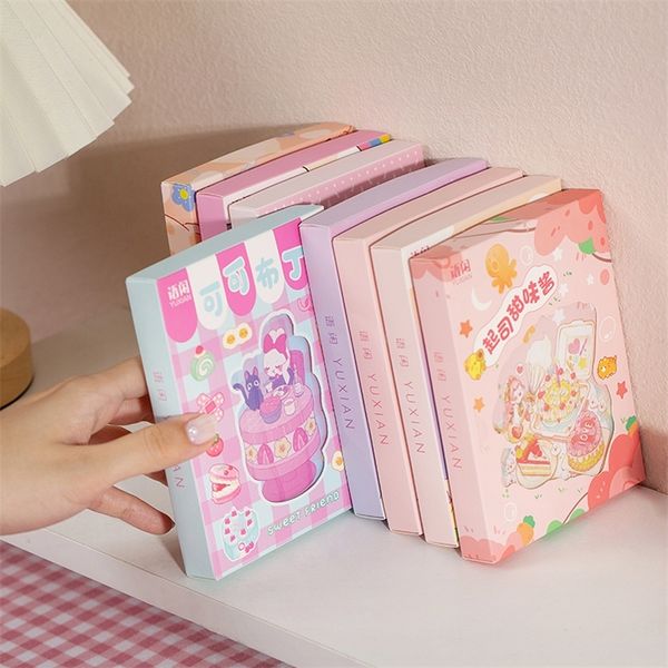 50 Blätter niedliche Mädchen Set DIY Dekoration Kawaii Hand Account Notebook Cup Musters Staplern 220707