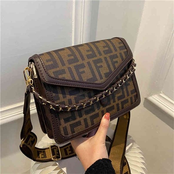 

spring new women's fashion simple wide strap small square single messenger portable women's clearance outlet sale