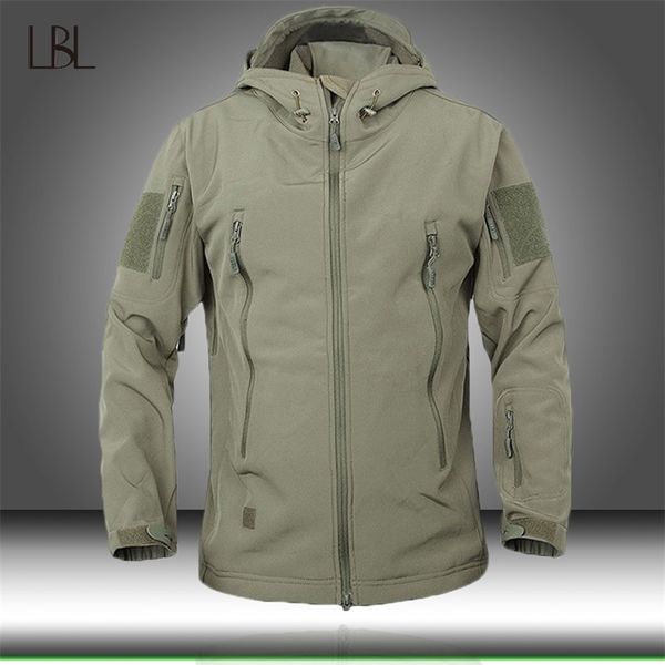 Army Camouflage Men Jacket Giacche tattiche militari Mens Soft Shell impermeabile antivento Hunt Jacket Coat Raincoat Abbigliamento uomo 201127