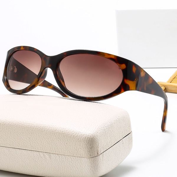 

luxury fashion sunglasses wrap oval frame retro decorative pchromic classic sun glasses women men versatile pattern uv400 goggles streetwear, White;black