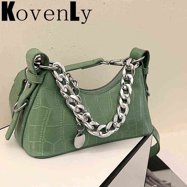 

shopping bags fashion woman bag small crossbody bag pu leather metal chain accessories trendy casual shoulder bags for woman new handbag 220