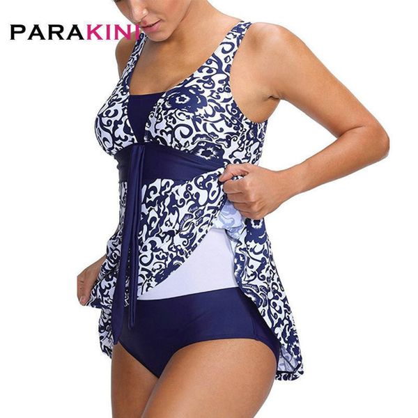 

parakini plus size swimwear female polka print swimsuit women vintage bathing suit retro large size swimsuit y200319, White;black