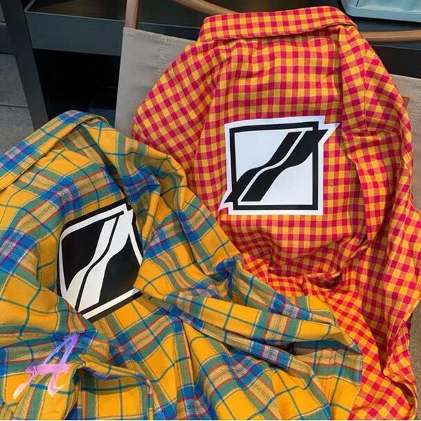 

shirts plaid jacket high street men's plus size outerwear & coats and women couples all-match, Black;brown