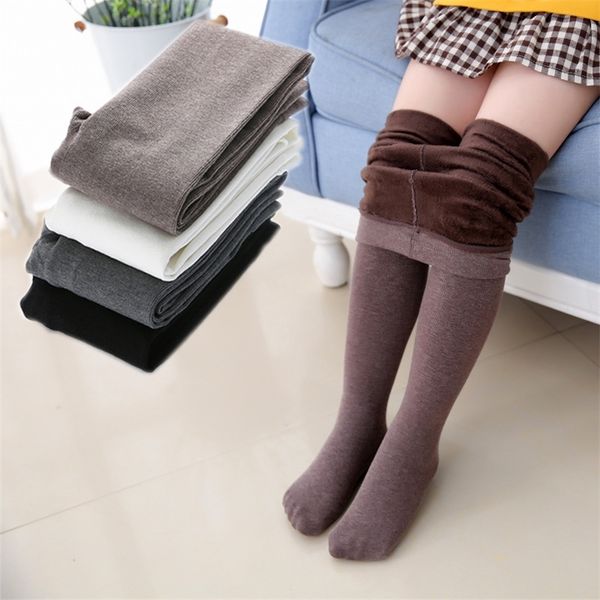 

children's tights for girls kid's pantyhose child stockings ballet warm velvet lined tights kids autumn winter 3/5/6/8 year 220809, Pink;yellow