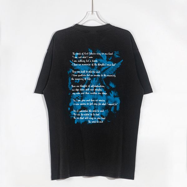 

wash vintage short sleeve high street loose casual t-shirt, Black;brown