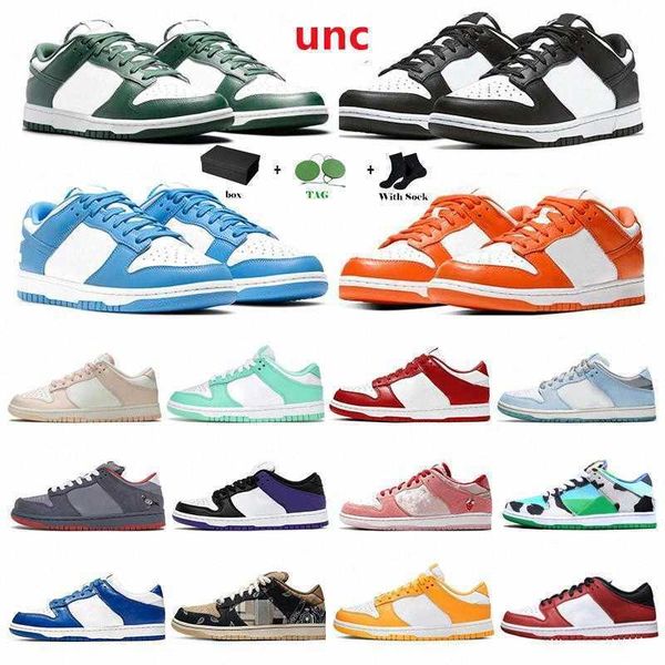 

men women sb casual shoes for fashion low dunks sneakers kentucky university red green unc coast white glow syracuse chunky michigan stat, Black