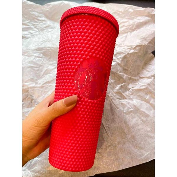 

710ml personalized tumblers starbucks cups iridescent bling rainbow unicorn studded cold cup tumbler coffee mug with straw266o