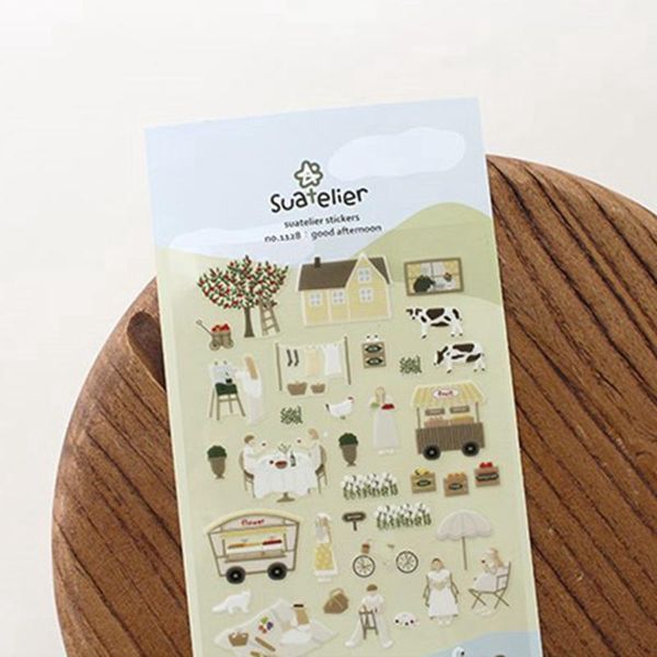 Подарочная упаковка Suatelier Journal Stickers Добрый день аксессуары для скрапбукинга Дневник
