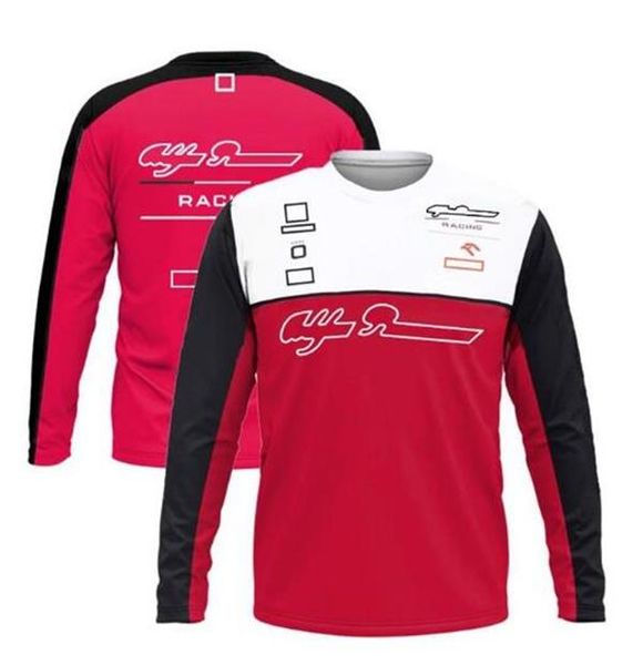 

new f1 racing long-sleeved t-shirt team jersey with the same custom
