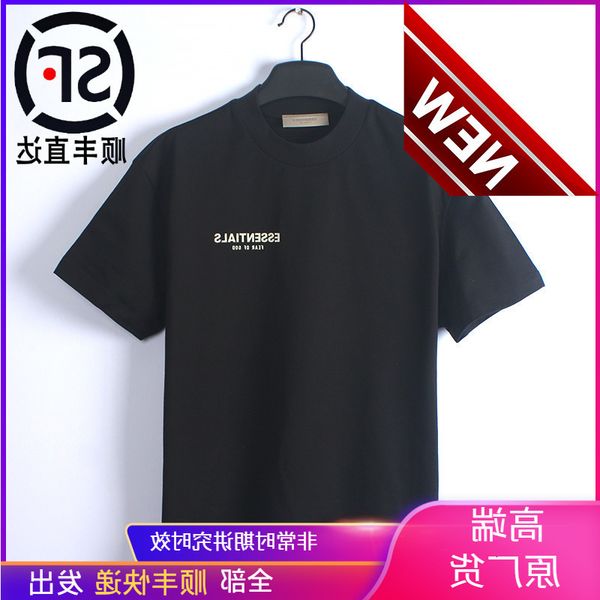 

original essentials short sleeve men's t-shirt fashion brand fog high street women's loose 2022 summer style upgraded fabric, White;black