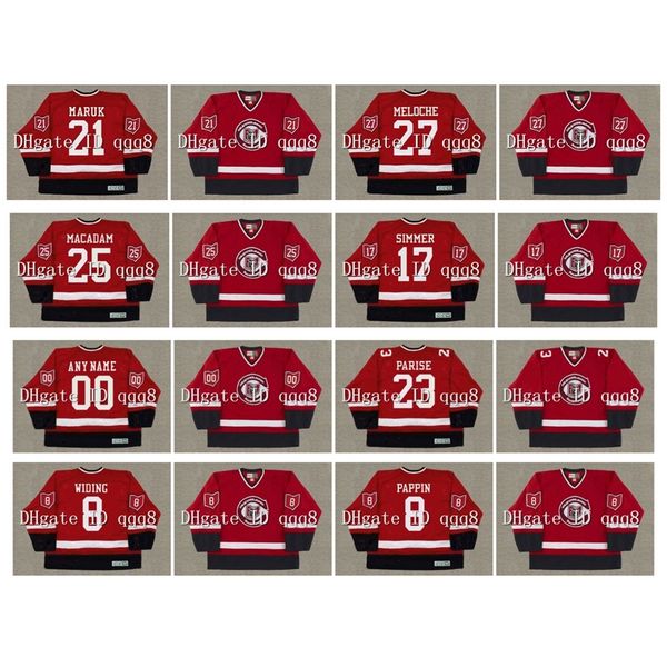 

1976 vintage cleveland barons jerseys 27 gilles meloche 23 j.p. parise 8 juha widing 8 jim pappin 25 al macadam charlie simmer custom hockey, Black
