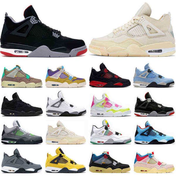 

original 4s red thunder basketball shoes jumpman 4 university blue white oreo sail black cat lemon venom bred mens trainers sport sneakers