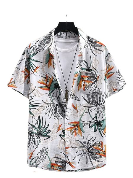 

men random plants print shirt without tee e9vh#, White;black