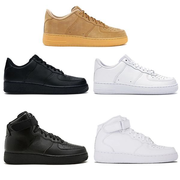 

men women platform high low cut casual shoes mens sneakers 1 triple white black shadow skateboarding mens outdoor sports sneaker trainers 36