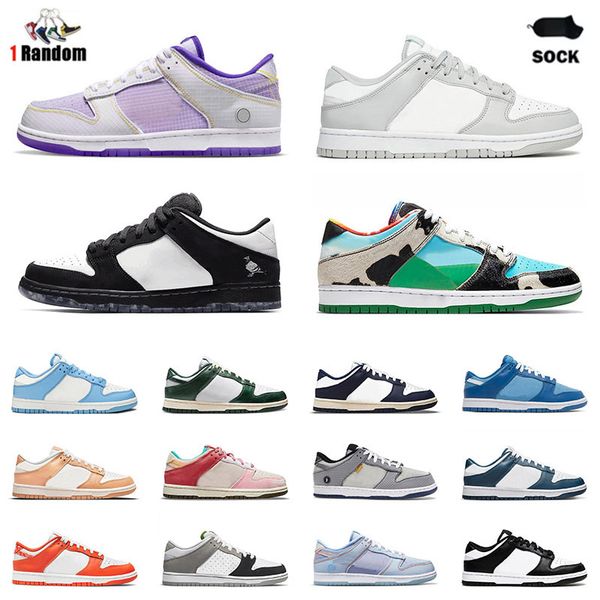 

new designer lows big size 13 women men union running shoes og black white grey fog panda coast vintage green blue unc chunky low platform s