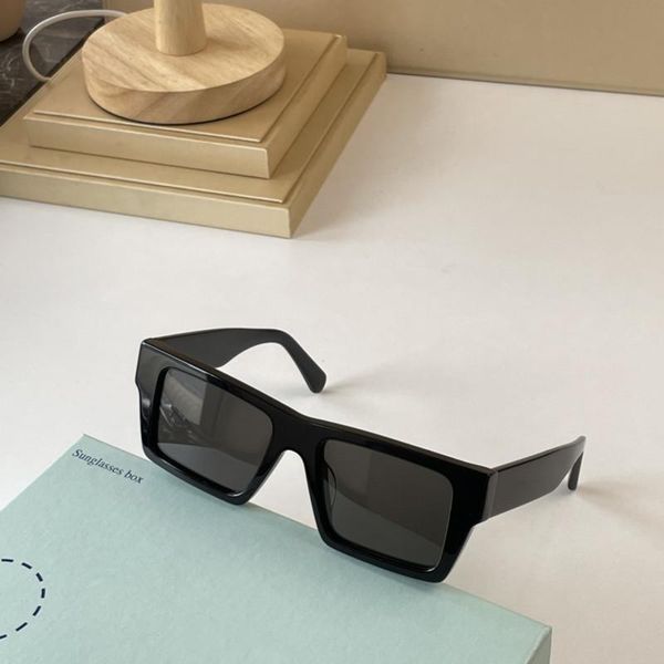 Sonnenbrille Frauen farbig quadratisch hohe Qualität Off Brille Männer Futuristische Retro -Sonne Rechteckige Boxsungglasssandlasses