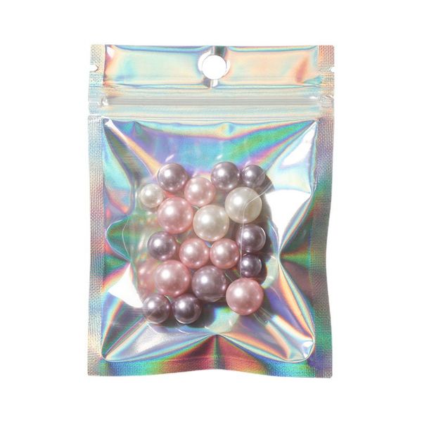 

laser storage bag data line packing aluminum foil plastic rainbow color bags 1222389