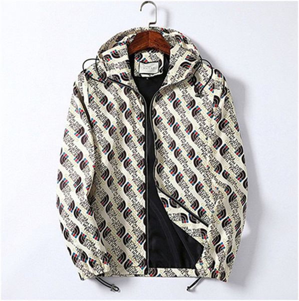 

2022 mens jackets hooded man coat spring autumn windbreaker long sleeves with letters fashion jacket designers slim clothing m-3xl #152, Black;brown