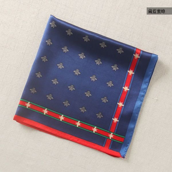 

magic 50/50cm scarf small square spring versatile decoration, Blue;black