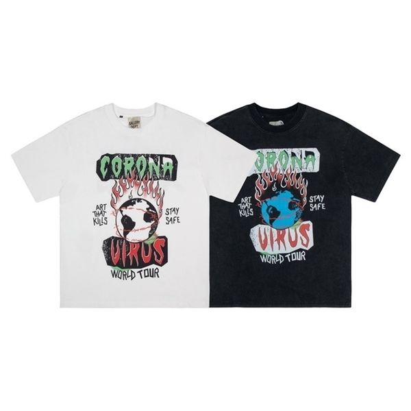 

designer t-shirts gallerydept mens gary wash old high street graffiti print short sleeve mens womens lovers street fashion t 3fi3 op lil, White;black