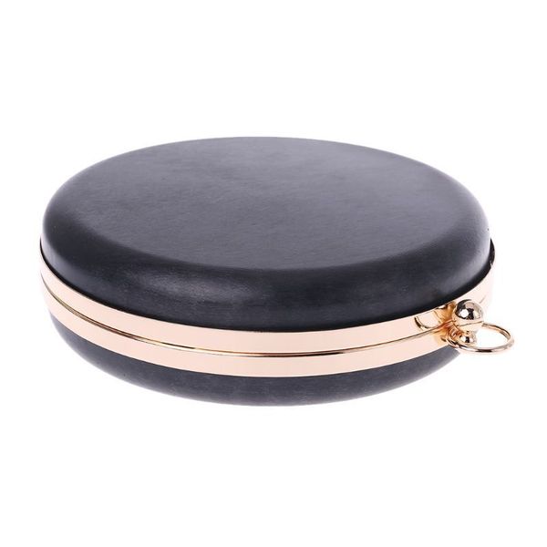 

18cm metal clasps dinner round box purses frame handles for diy handbags kiss twisted lock buckle tone bag accessories 220505, Black
