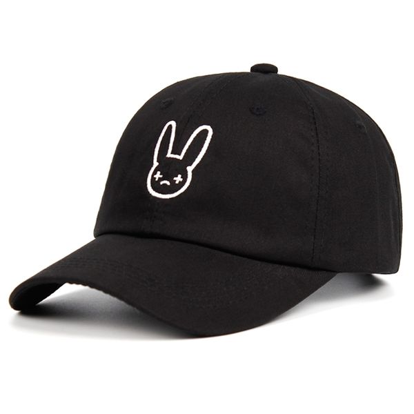 Rapper Reggaeton Künstler Dad Bad Bunny 100 % Baumwolle Unisex Baseball Caps Konzert Hip Hop Stickerei Hut 220727