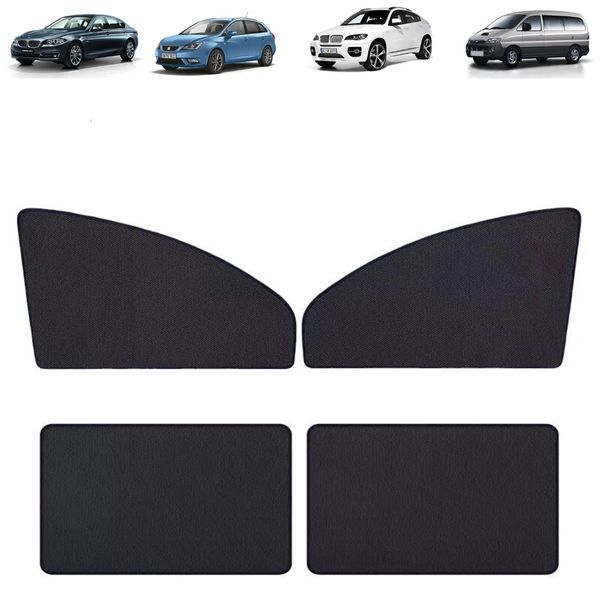 Janela do lado da janela do carro Sunshade Magnetic traseiro traseiro Sun Shade UV Cortina de proteção para carro Acessórios para malha de perspectiva única