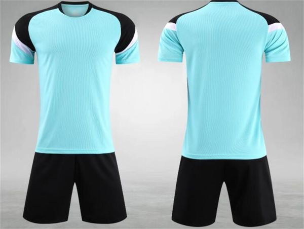 

2022 men custom soccer jerseys sets men's mesh training football suit custom logo plus number with shorts kingcaps for gym dropshipping, Black