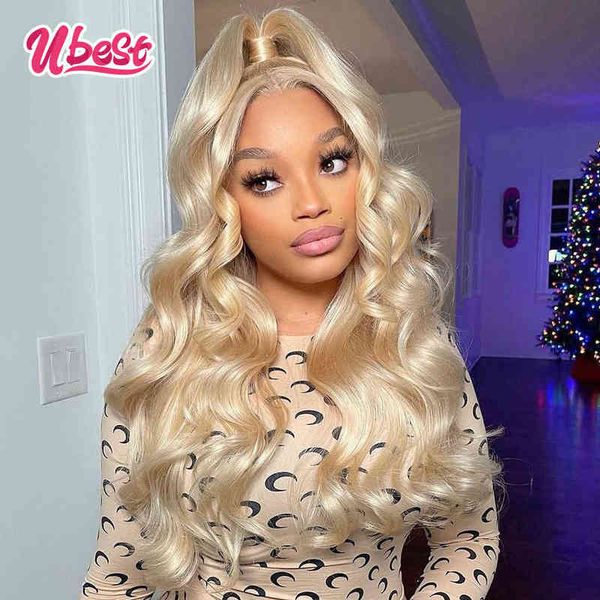 

613 blonde lace front body wave wigs 13x4 hd lace frontal wig human hair wigs preplucked hairline 100% remy wigs for women 220719, Black