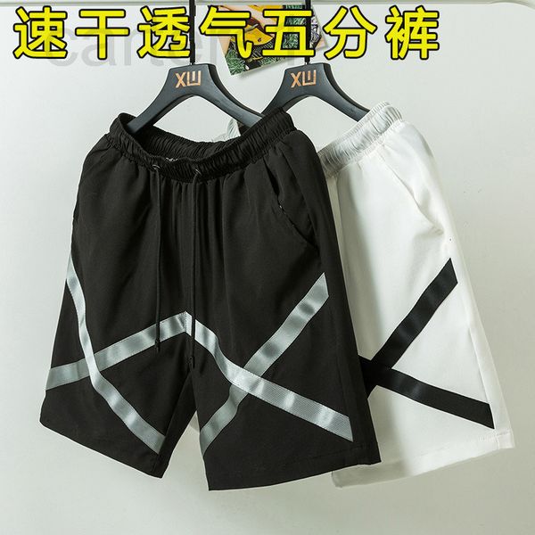 

men's pants designer harajuku summer 2020 hip hop casual bf style shorts brand loose trend five point pants nfsd, Black