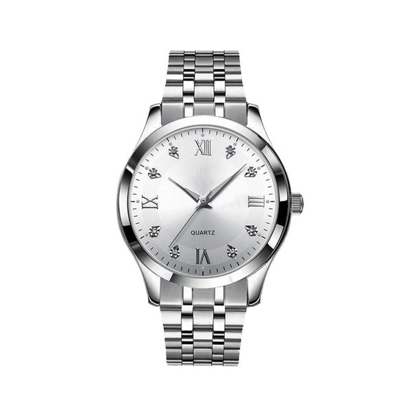 

simple fashion women men women's watch lovers waterproof ultra-thin fully automatic non mechanical a5, Slivery;brown