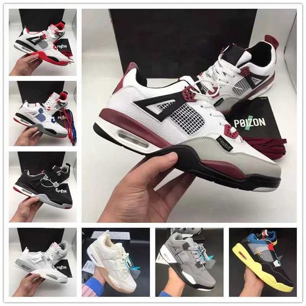

men women sneakers skateboard shoes comfortable fashion 4s lace-up wear-resisting casual, Black