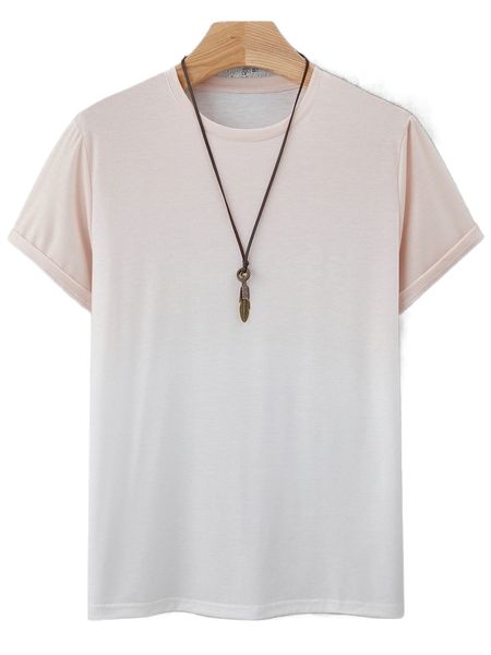 

men ombre print tee k3yy#, White;black