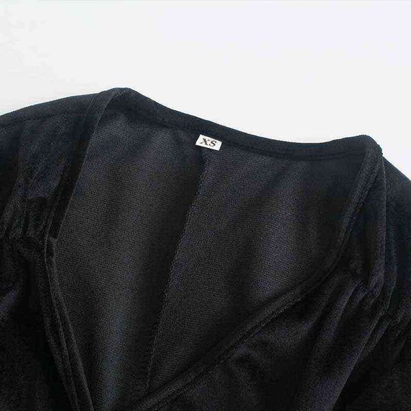 

women fashion velvet ruffle dress spring long sleeve deep v neck mini dress female elegant party club a line pleated dresses t220818, Black;gray